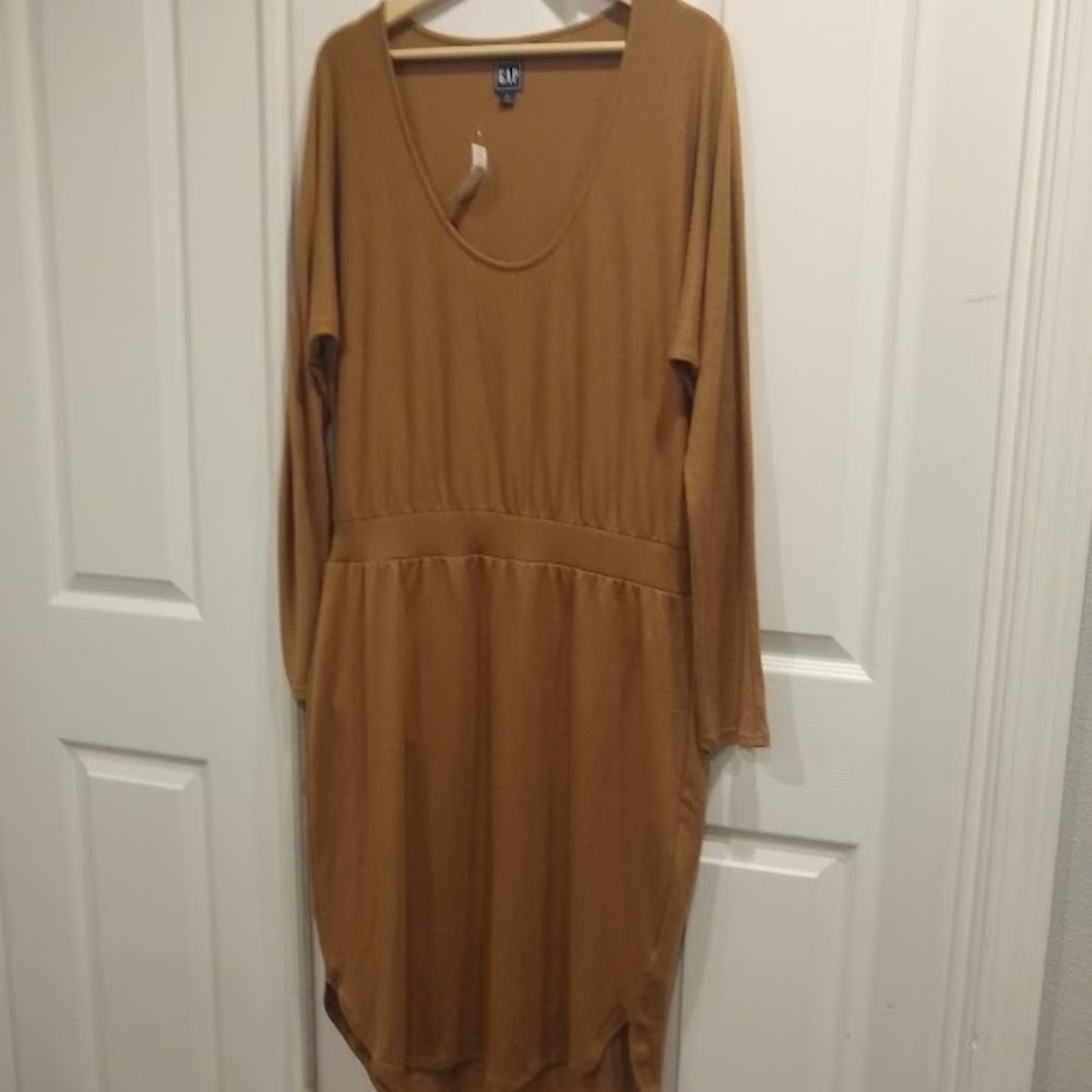 NWT GAP Large Tall Sweater Dress Copper